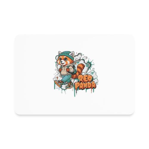 Red Panda Street Graffiti Vibes - Rectangle Magnet