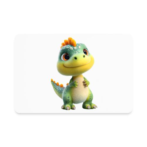 Playful 3D Baby Dinosaur - Rectangle Magnet