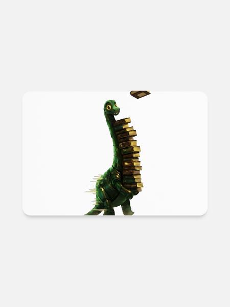 The Giant of Green and the Treasures of Reading" - Rectangle Magnet - white