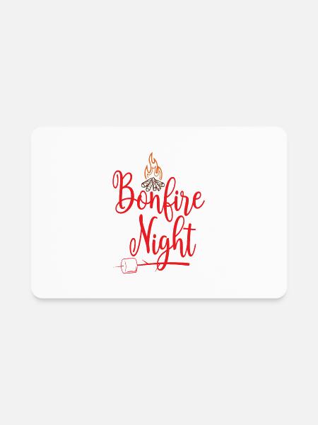 Bonfire night - Rectangle Magnet - white - Front