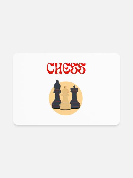 Chess - Rectangle Magnet - white - Front
