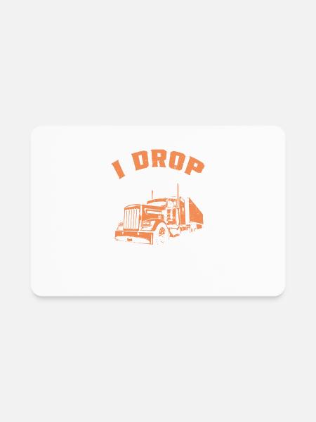 Funny Freight Forwarder Transport Art - Rectangle Magnet - white - Front