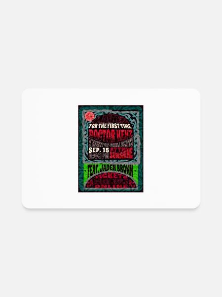 Doctor Keyz live Music Event - Rectangle Magnet - white - Front