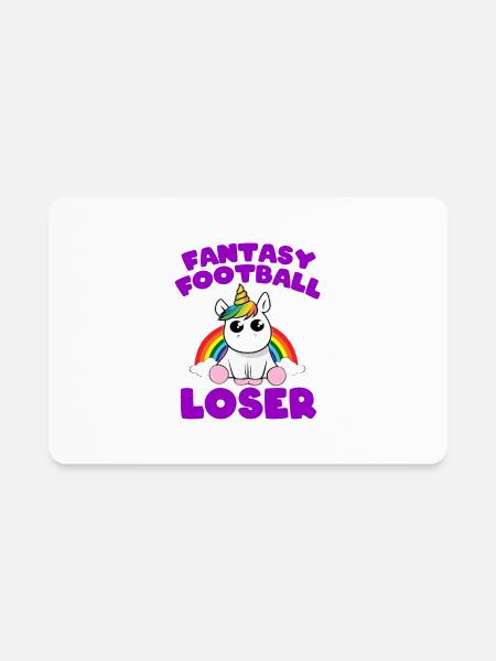 Fantasy Football Loser TShirt Funny Fantasy - Rectangle Magnet - white - Front