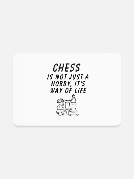 chess - Rectangle Magnet - white - Front