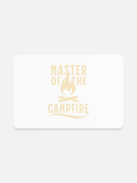 Master Of The Campfire - Rectangle Magnet - white - Front