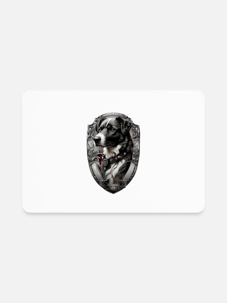 Anatolian Shepherd Dog Shield - Rectangle Magnet - white - Front