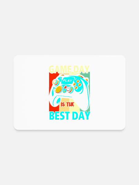 Game Day is the Best Day - Rectangle Magnet - white - Front
