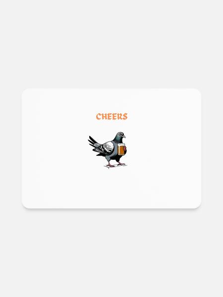 CHEERS - Rectangle Magnet - white - Front
