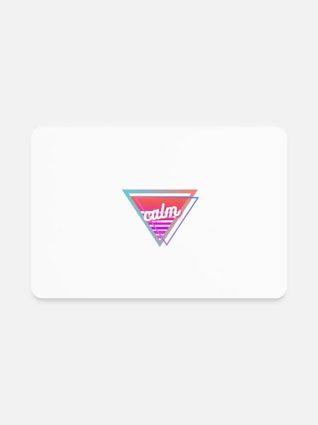 calm - Rectangle Magnet - white - Front