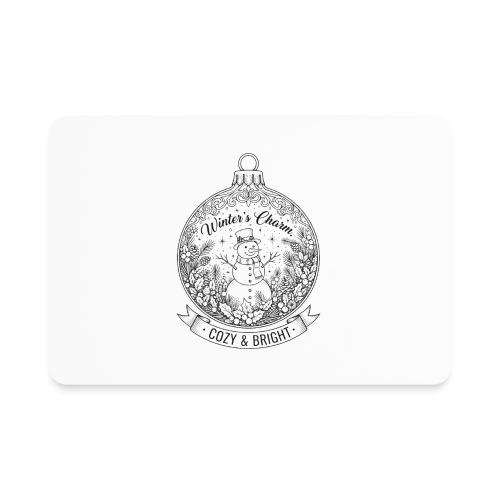 Festive Snowman T-Shirt - Rectangle Magnet