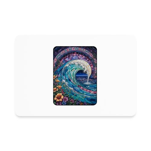 Stained Glass Wave - Rectangle Magnet