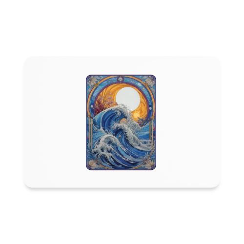 Art Nouveau Wave - Rectangle Magnet