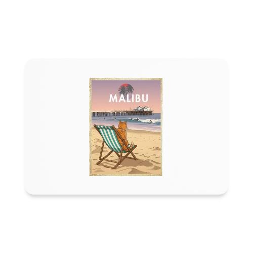 Malibu Beach cat - Rectangle Magnet