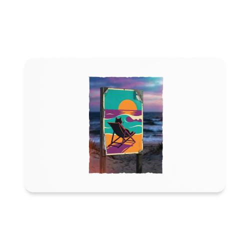 Sunset Cat Sign - Rectangle Magnet
