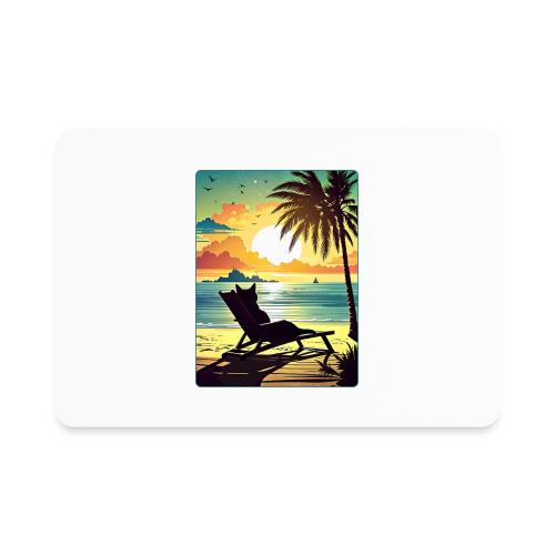 Sunset Cat - Rectangle Magnet