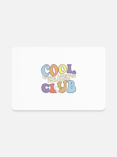 Cool Speech Language Pathologist Club SLP - Rectangle Magnet - white - Front