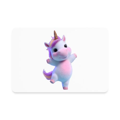 Cute Cartoon Unicorn Dancing Joyfully - Rectangle Magnet