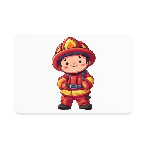 Friendly Firefighter Hero - Rectangle Magnet