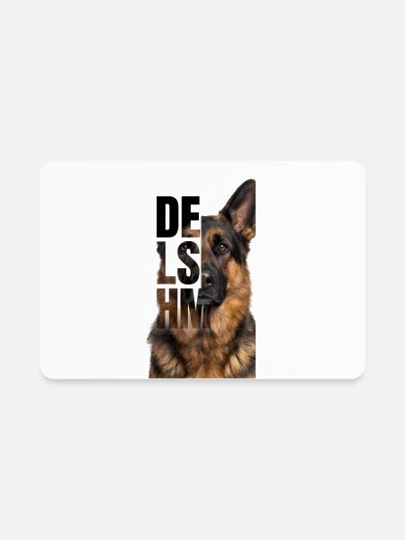 Delshm German Shepherd Loyalty - Rectangle Magnet - white - Front