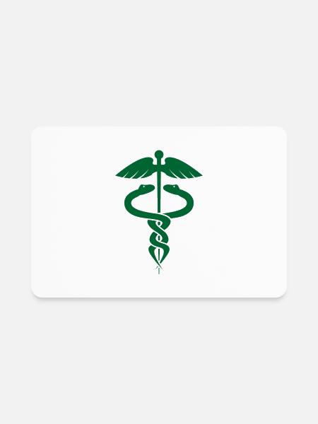 Symbol of Medicine - Rectangle Magnet - white - Front