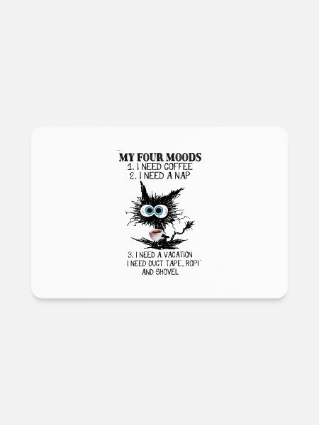 i need coffee - Rectangle Magnet - white - Front
