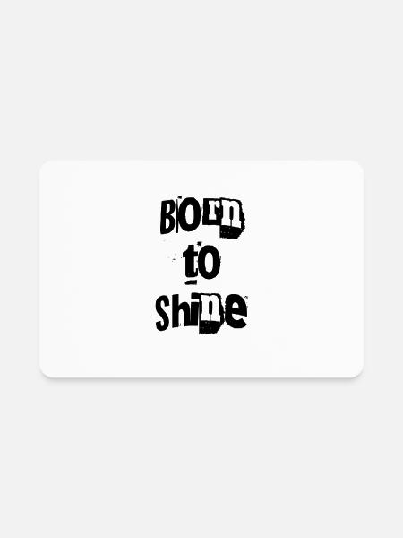 Printed quoted Wears & accessories - Rectangle Magnet - white - Front