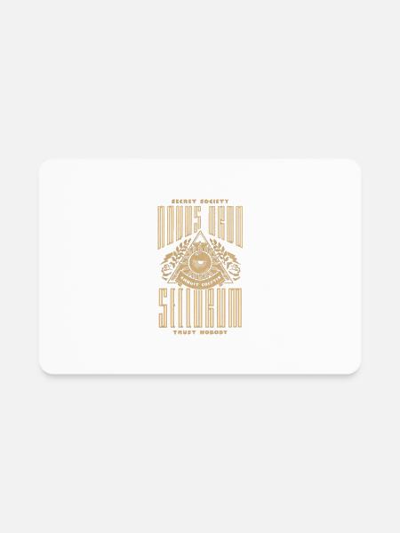 Pyramid Enigma - Rectangle Magnet - white - Front