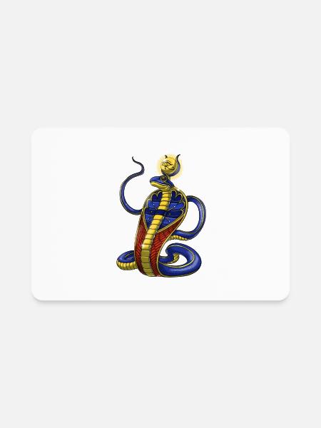 Ancient Egyptian Deity Uraeus - Rectangle Magnet - white - Front