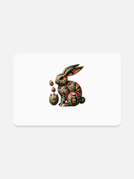 Easter Bunny, Easter Festival - Rectangle Magnet - white - Front