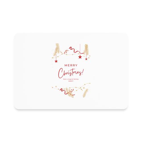 Merry Christmas Typography Design - Rectangle Magnet