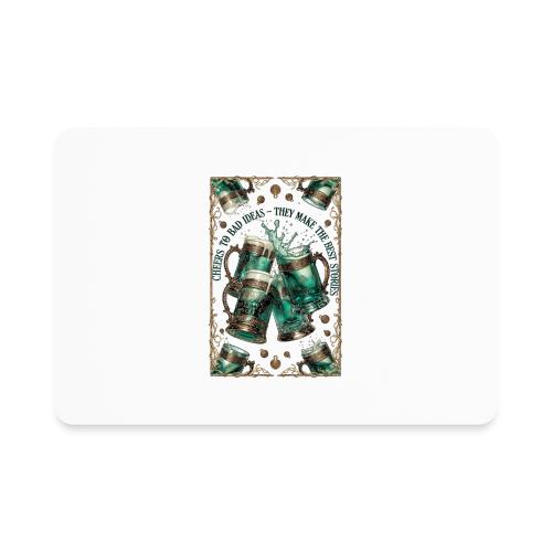 Cheers to Bad Ideas Tankards Graphic Tee - Rectangle Magnet