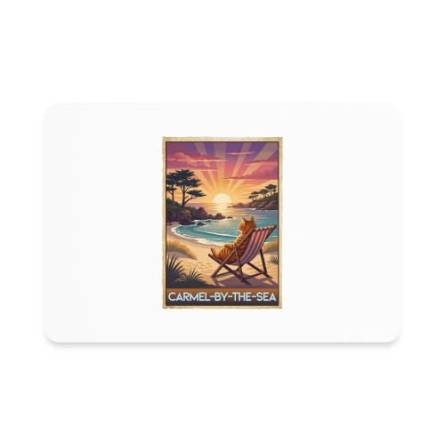 Beach Cat At Carmel-By-The-Sea - Rectangle Magnet