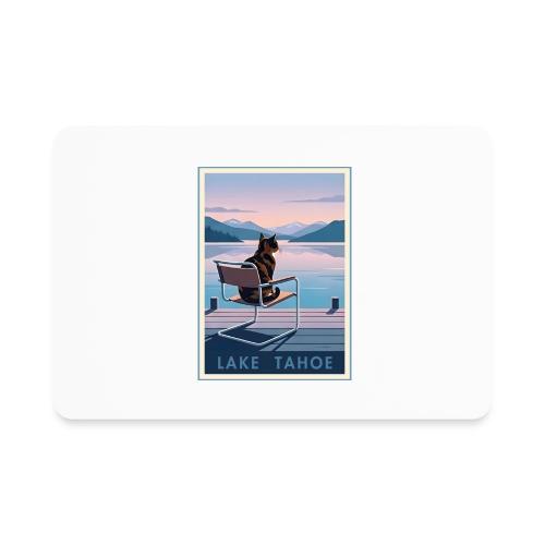 Lake Tahoe Cat - Rectangle Magnet