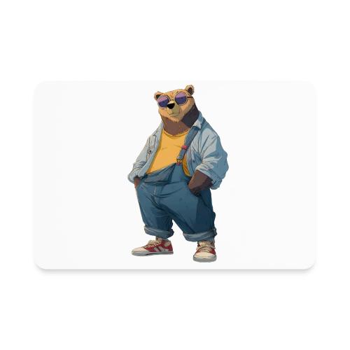Fashion Streetwear Bear Cartoon Art - Rectangle Magnet