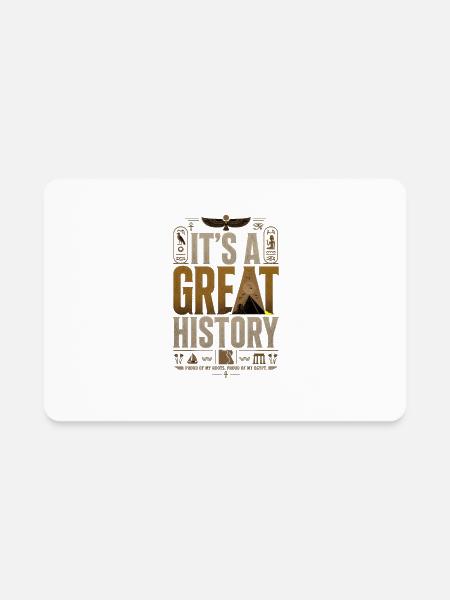 It's a Great History - Rectangle Magnet - white - Front