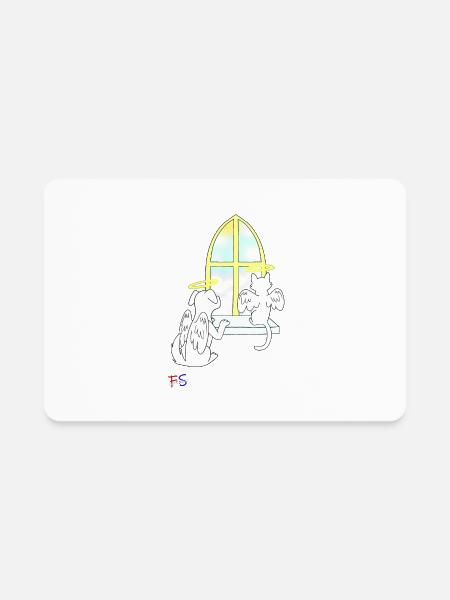 Heaven - Rectangle Magnet - white - Front