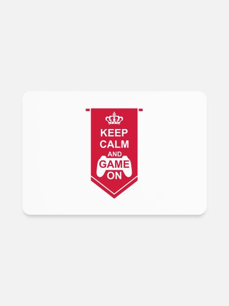 Game Banner Keep Calm - Rectangle Magnet - white - Front