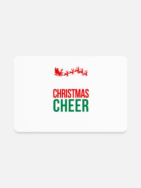 CHRISTMAS CHEER - Rectangle Magnet - white - Front