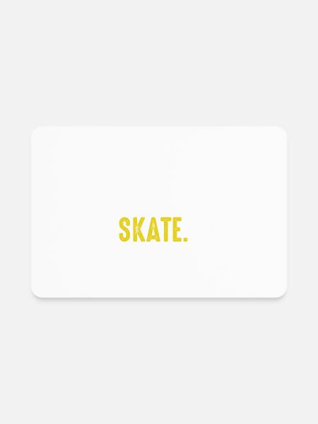 Eat Sleep Skate Repeat - Rectangle Magnet - white - Front