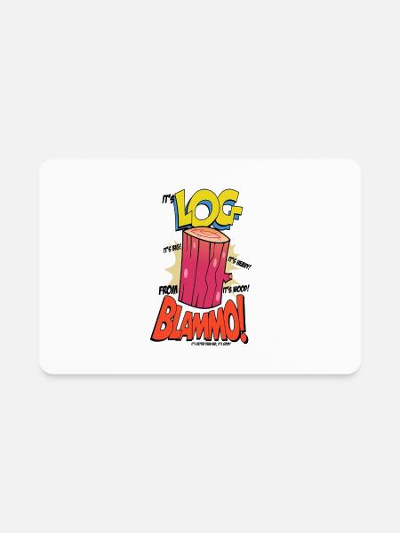Funny T ShirtIt s LOG T Shirt by small alley - Rectangle Magnet - white - Front