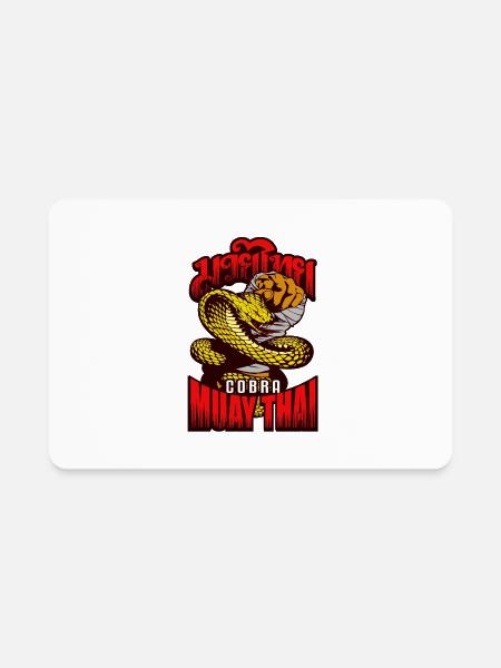 COBRA MUAY THAI SNAKE SPIRIT - Rectangle Magnet - white - Front