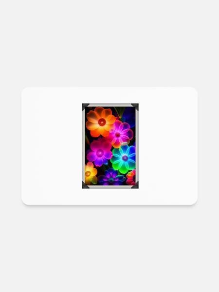 Blooming fantasy - Rectangle Magnet - white - Front