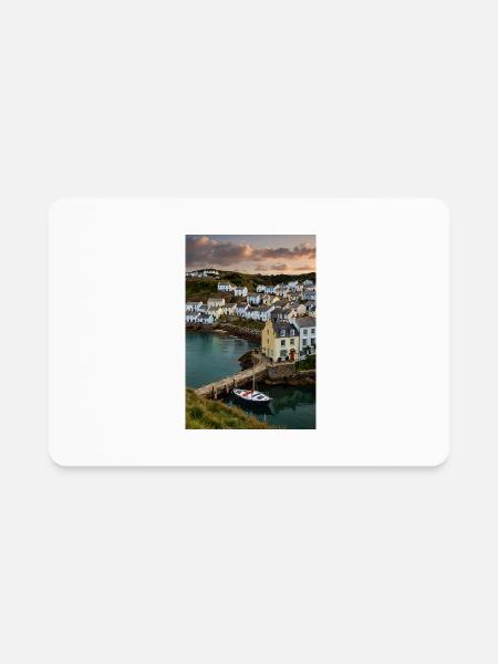 Small Cornish town - Rectangle Magnet - white - Front