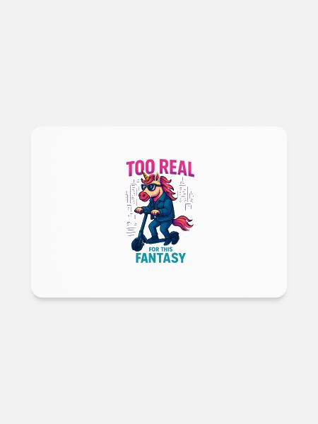 fantasy - Rectangle Magnet - white - Front