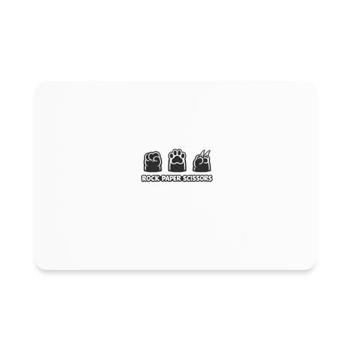 Playful Dog Paw Rock Paper Scissors - Rectangle Magnet