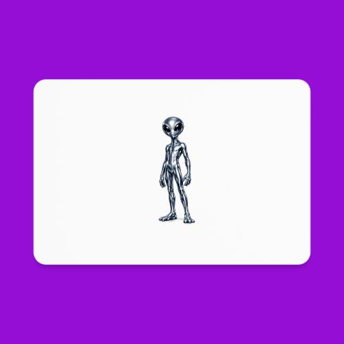 Silver Alien - Rectangle Magnet