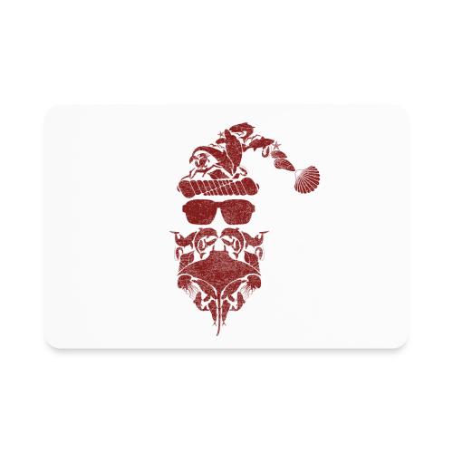 Red Coastal Inspired Santa Claus - Rectangle Magnet