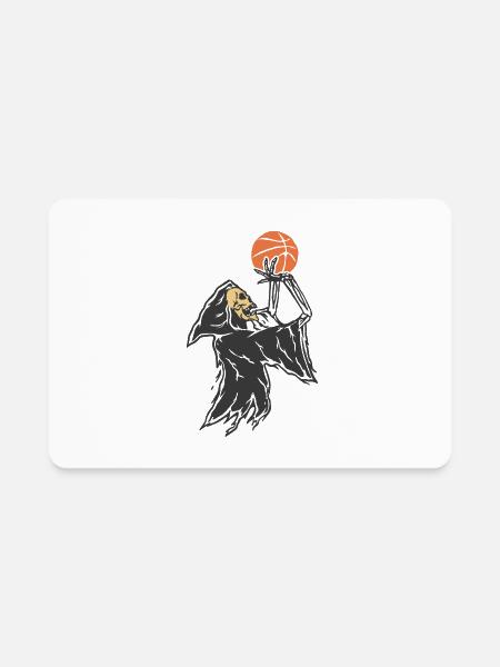 Horror Basketball - Rectangle Magnet - white
