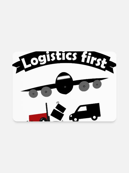 logistic and transport teams - Rectangle Magnet - white - Front